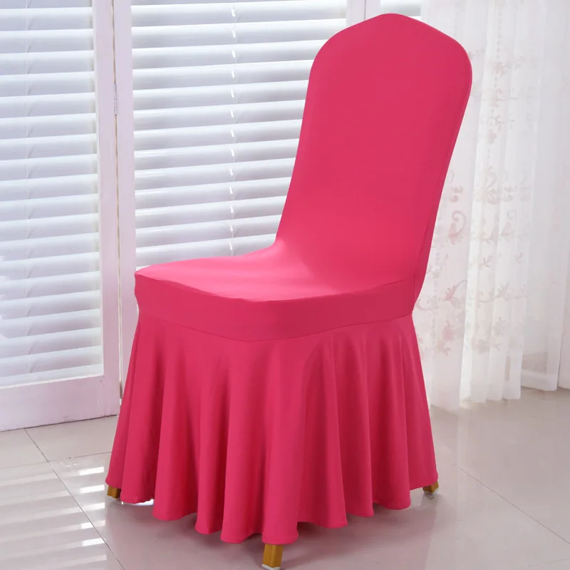 Однотонные полноразмерные чехлы на сиденья универсальные стулья для вечерние