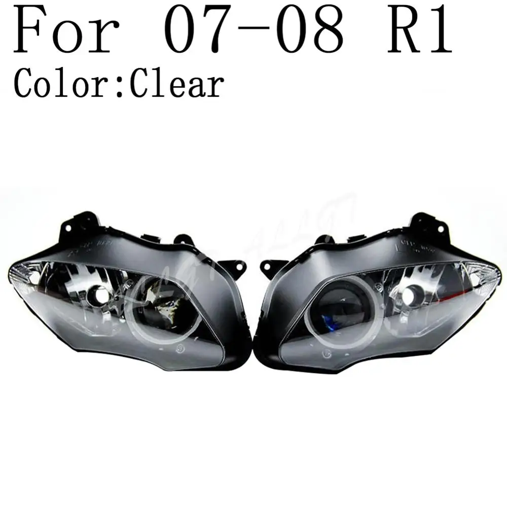 Передняя фара в сборе для мотоцикла Yamaha R1 1998 2003 2004 2005 2006 2007 2008 2009 2010 2011 2012 2013 2014| |