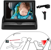 shockproof baby child car seat mirror infants safety back seat monitor with camera 150%c2%b0 wide view 360%c2%b0 adjustable