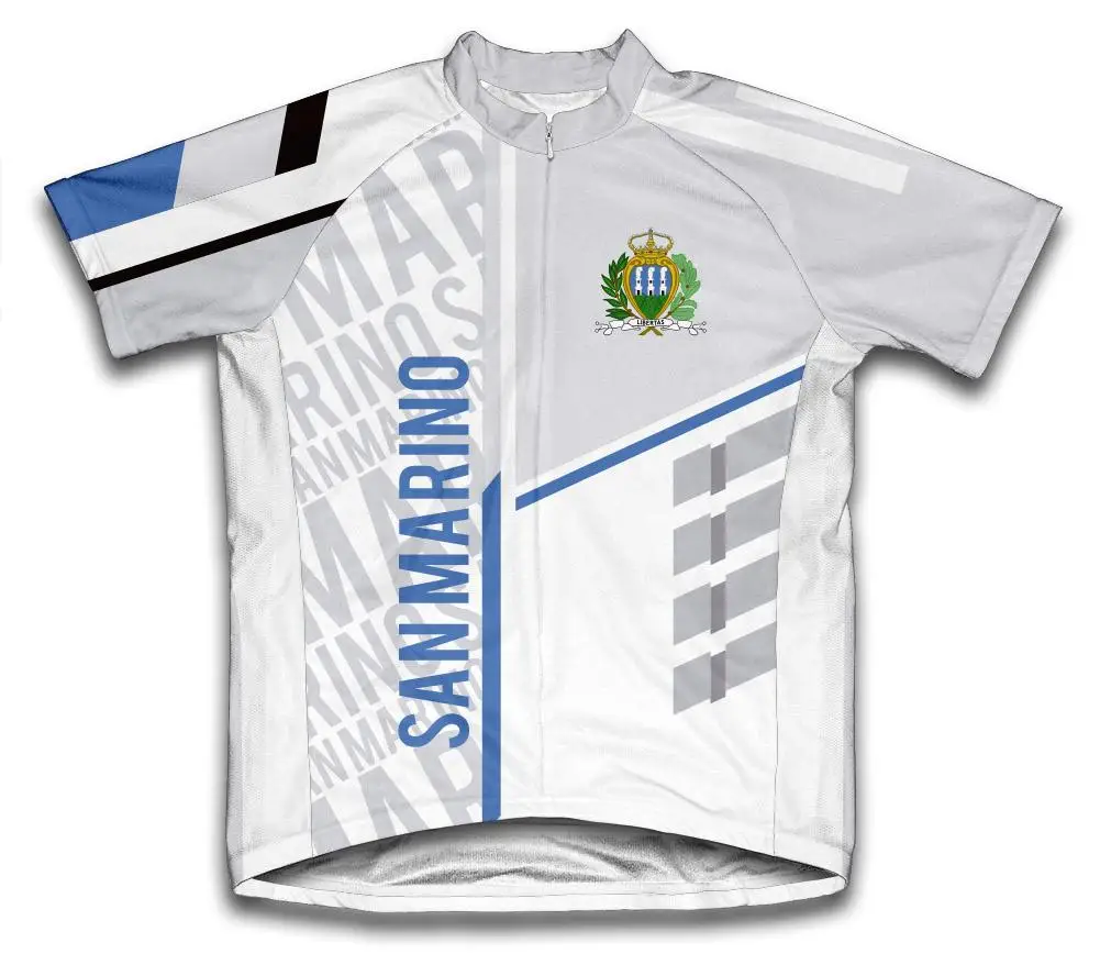 

2021 new sanmarino men's full zipper bicycle short-sleeved cycling jersey