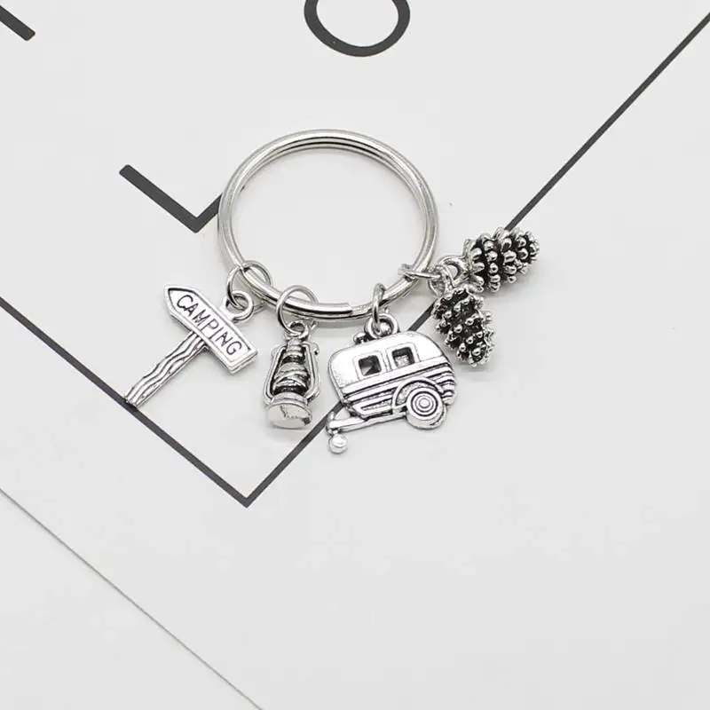 Новинка брелок для кемпинга в виде прицепа заднего вида природы летнего отдыха