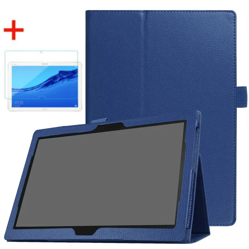 Тонкий складной откидной Чехол подставка и стекло для Lenovo Tab P10/M10 модель обложки TB