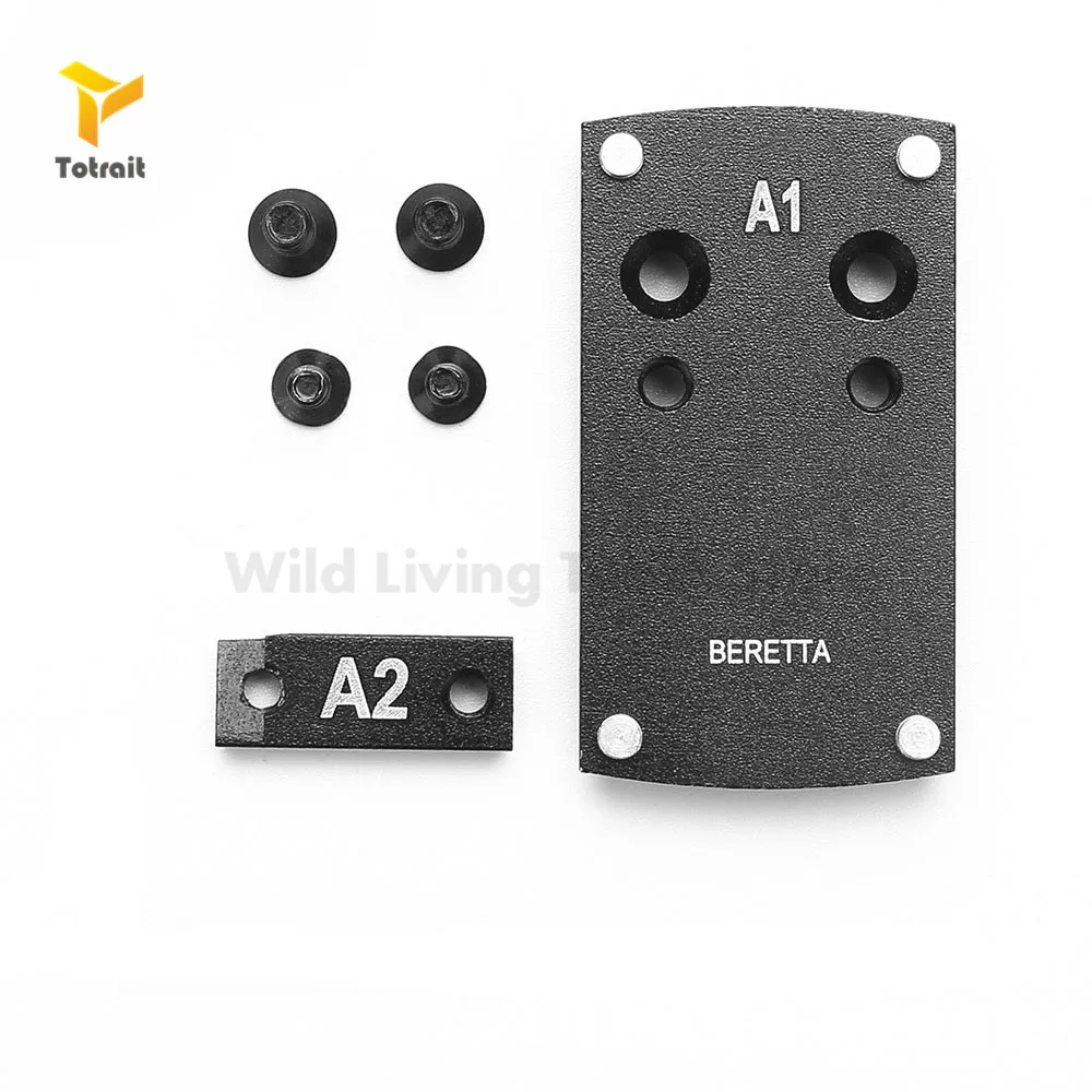 Установите вихревой/веномовый Micro Red Dot Sight Mount Base Adapter Plate For 17/19 Glock Colt 1911 Beretta 92 Guns XD S