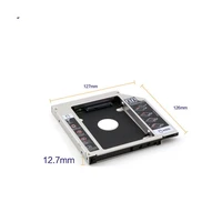 sata 3 0 2nd hdd caddy 9 5mm 2 5 2tb ssd case hard disk enclosure with led for laptop dvd rom optical bay box optometrist