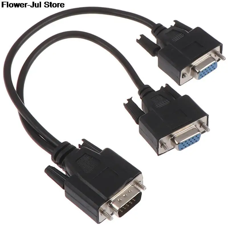 Кабель-разветвитель для видеомонитора 15Pin VGA папа-2 Vga Svga мама | Электроника