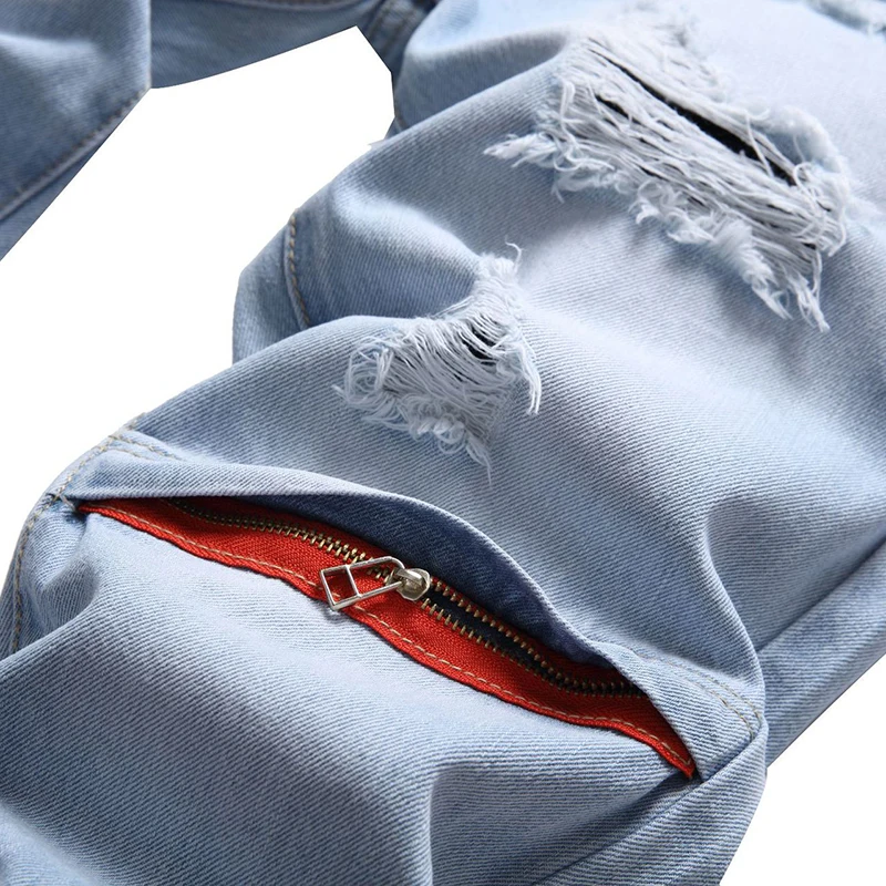 Джинсовые брюки трендовые повседневные Универсальные мужские джинсы на весну и