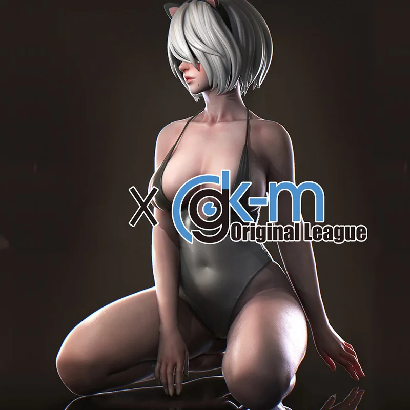Фигурки из смолы модель NieR: Automata YoRHa No. 2 Тип B Catgirl GK масштаб 1/8 кукла Неокрашенная