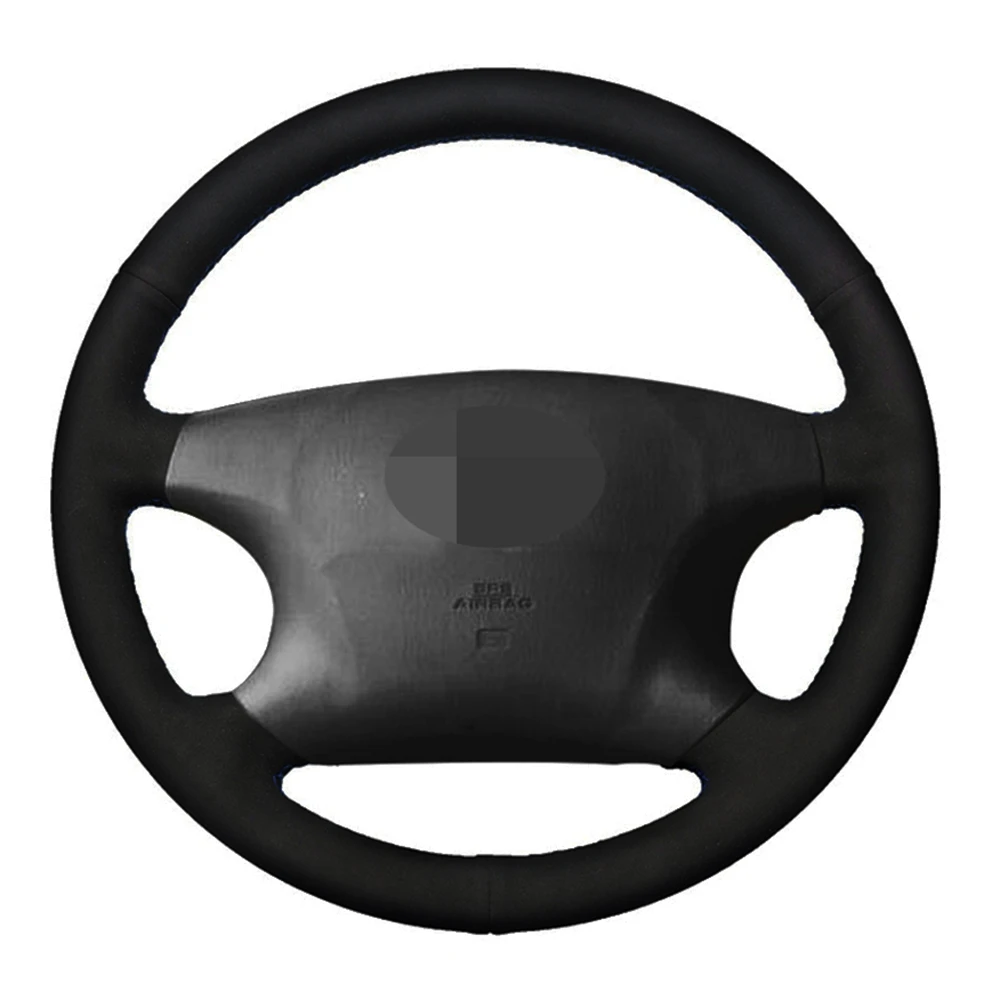 

Car Steering Wheel Cover DIY Hand-stitched Black Suede For Toyota Avalon Camry Highlander 2001-2004 Vios Corolla EX 2000-2006