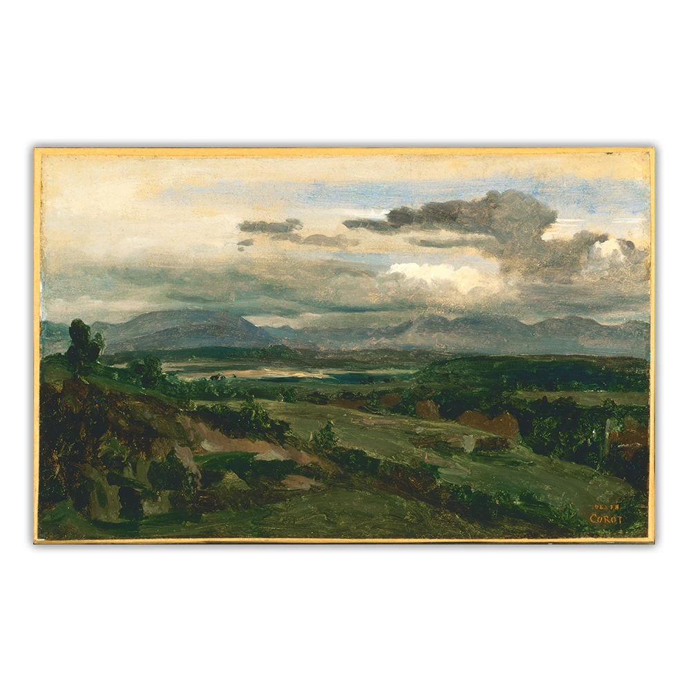 Картина маслом на холсте цитон Жан Батист Камилла корот цивита кастеллана