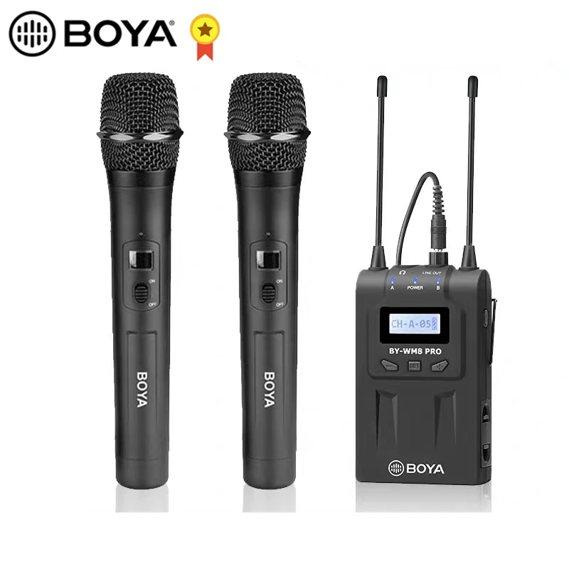 Конденсаторный беспроводной микрофон BOYA конденсаторный для камеры Canon Nikon Sony Pro