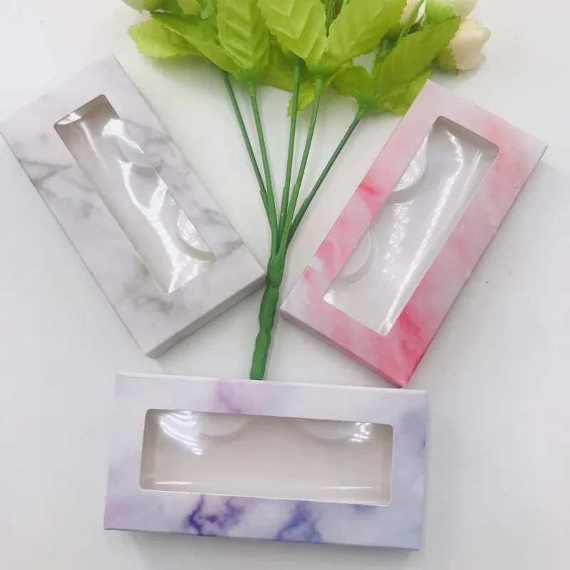 20 шт./лот 50 норковые ресницы коробка лоток Вставка мраморная упаковка | Красота и