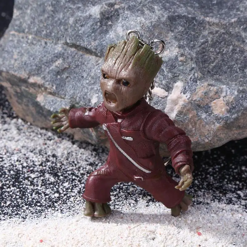 Детский Groot фигурки брелок игрушка домашний орнамент Милая модель для детей
