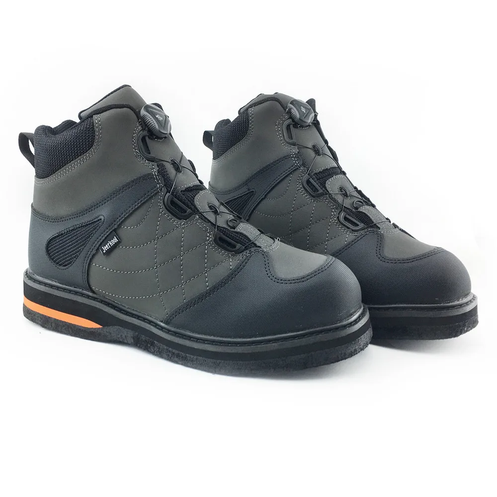 Ботинки для рыбалки нахлыстом самоблокирующиеся рыболовные сапоги из войлочной