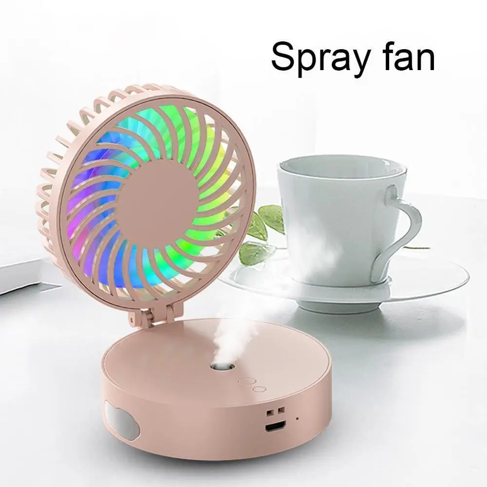 1 шт. портативный складной спрей вентилятор воды электрический USB перезаряжаемый