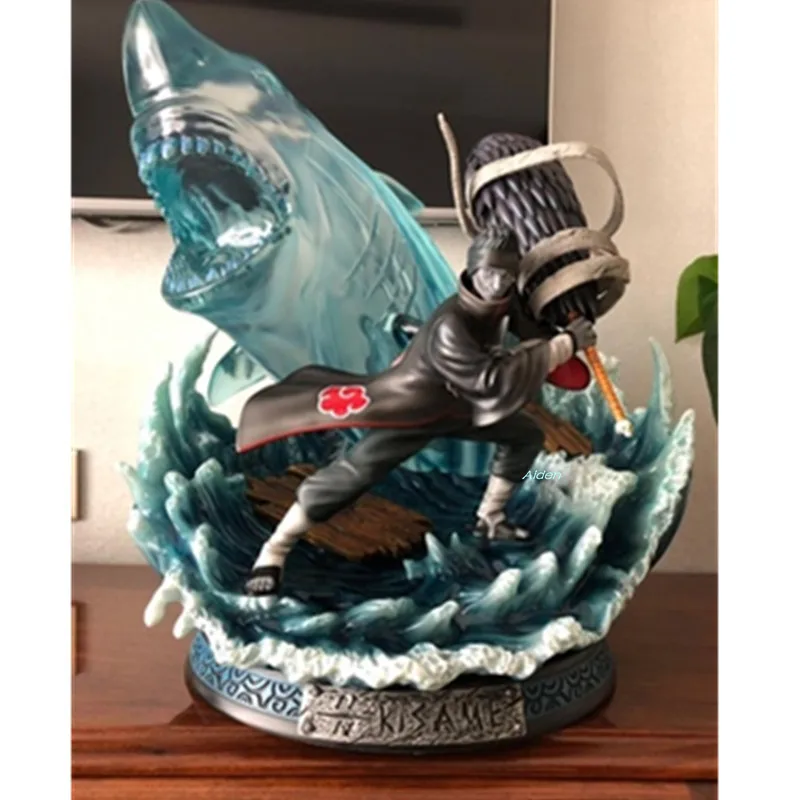 1" Статуя Наруто Akatsuki бюст Hoshigaki Kisame полноразмерный портрет Samehada GK Коллекционная модель игрушки коробка 47 см Z2729