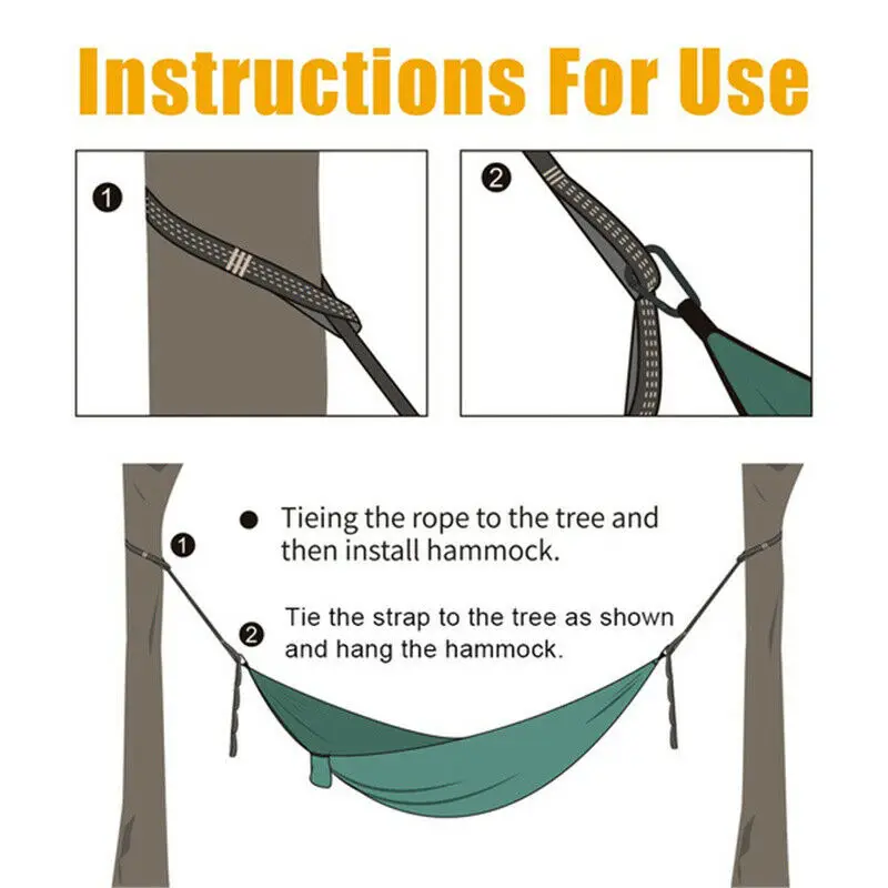 

2Pcs/Set Adjustable Hammock Straps Outdoor Tree Hanging Aerial Yoga Hammock Strap Rope Belt hamaca colgante hamak
