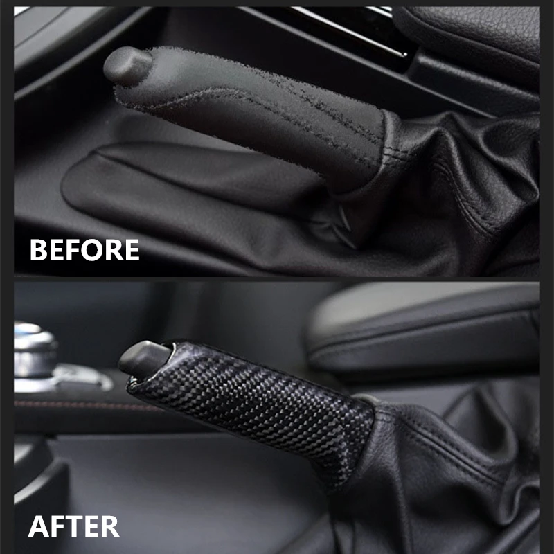 Чехол для ручного тормоза из углеродного волокна BMW E46 E90 E92 E60 E39 F30 F34 F10 F20 хорошая