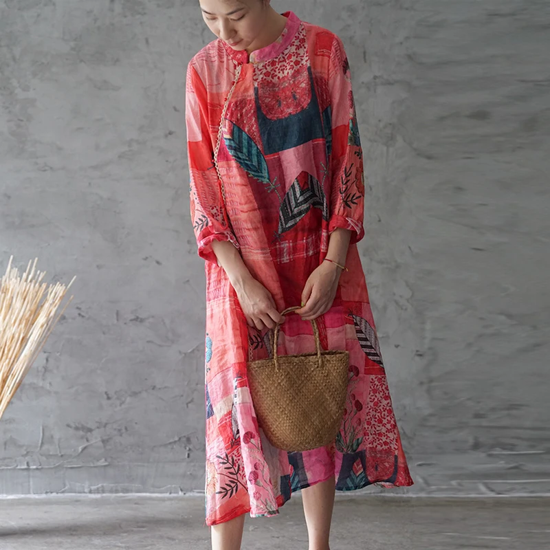 Женское платье на шнуровке с пряжкой и цветочным принтом Новинка осени 2019