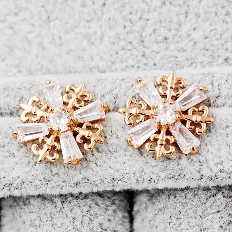 Женские роскошные индийские ювелирные изделия серьги цветок лотоса Мода