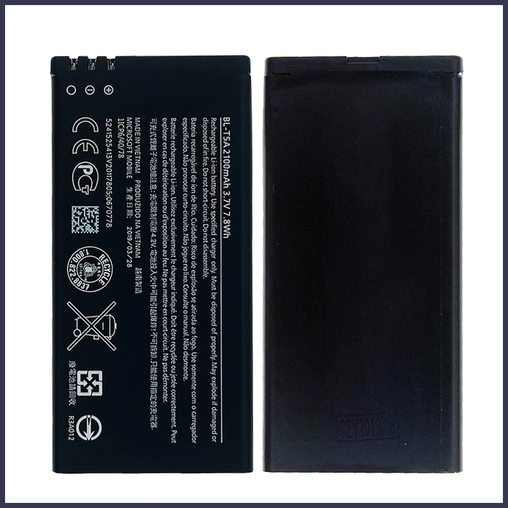 100% оригинальная фотобатарея для Nokia Microsoft Lumia 550 730 735 738 RM1038 RM1040 2100 мАч новые батареи
