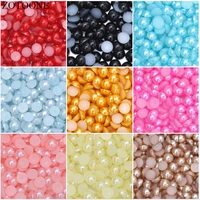 zotoone 1000pcs pearl trim rhinestones for nails phone iron diy flatback manicure pearl beaded appliques clothes stickers strass