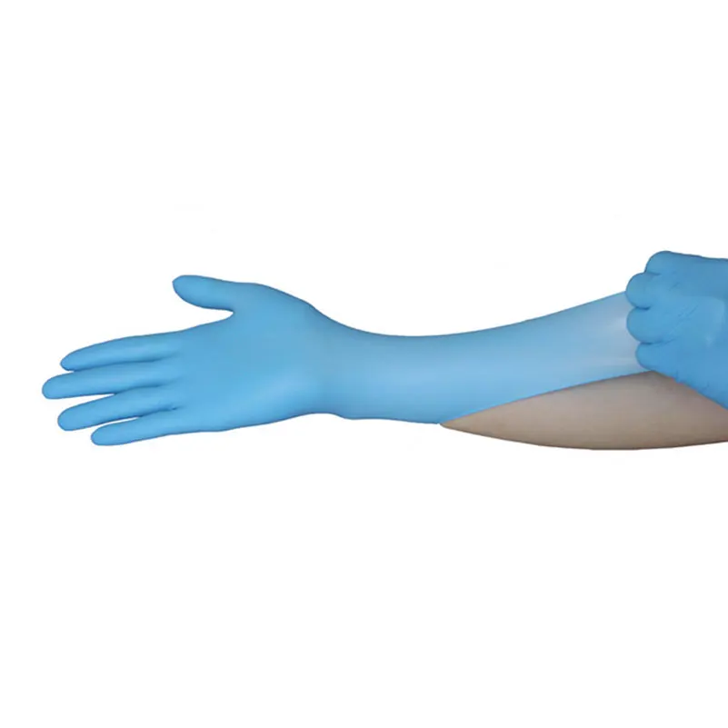 10pcs Disposable Nitrile Gloves Latex Dentistry Powder Free Protection Rubber Chemicals Laboratory Long Working | Безопасность и