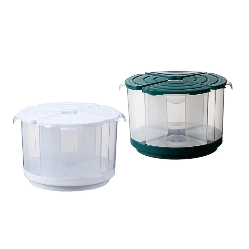 

W3JA Simple Modern Style Grain Container Transparent Visible Pets Foods Storage Kitchen Food Storage Can Home Dorm Supply