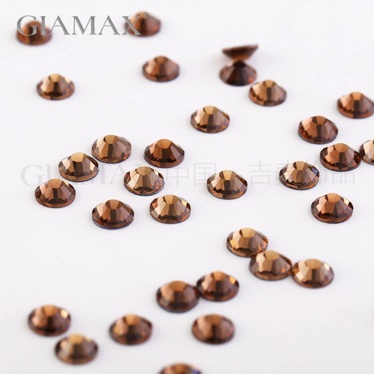 Прямая продажа с фабрики цветов GIAMAX плоские стразы горячей фиксацией для