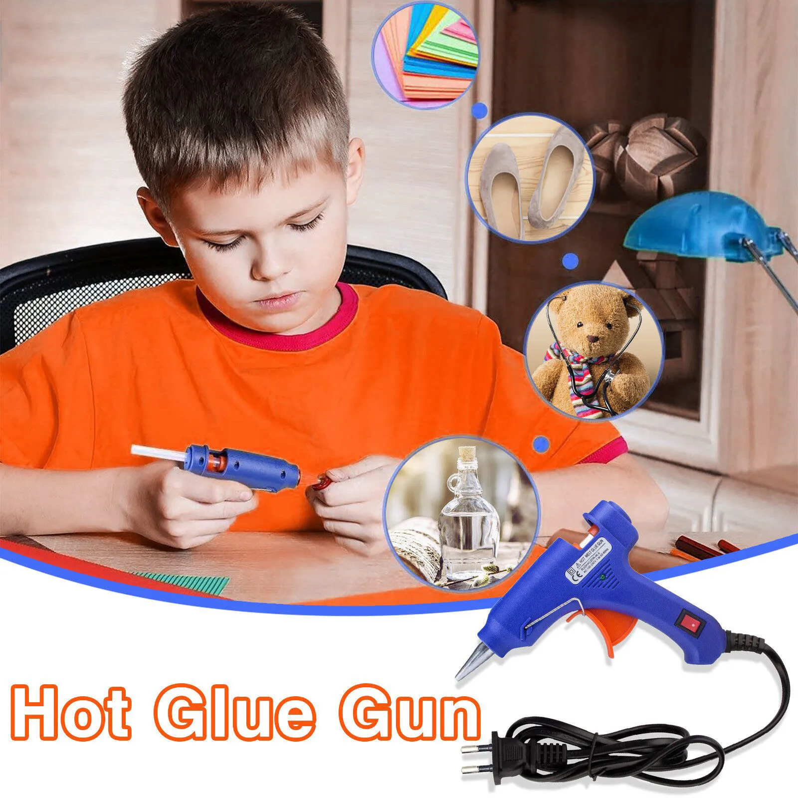 Термоплавкий пистолет для творчества с клеевыми палочками промышленные мини