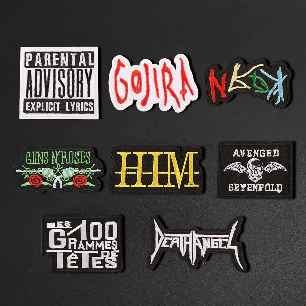 Черная квадратная вышитая нашивка с английской надписью декоративные наклейки