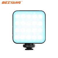 beiyang w64 rgb led lights mini video camera light full color 2000mah lighting for youtube live streaming photography studio