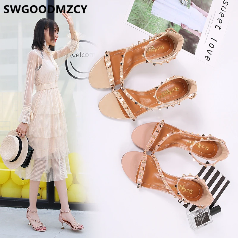 Summer Sandals Open Toe Heels Sexy Wedding Luxury Shoes Women Designers Ladies Sandalias Romanas Mujer | Обувь