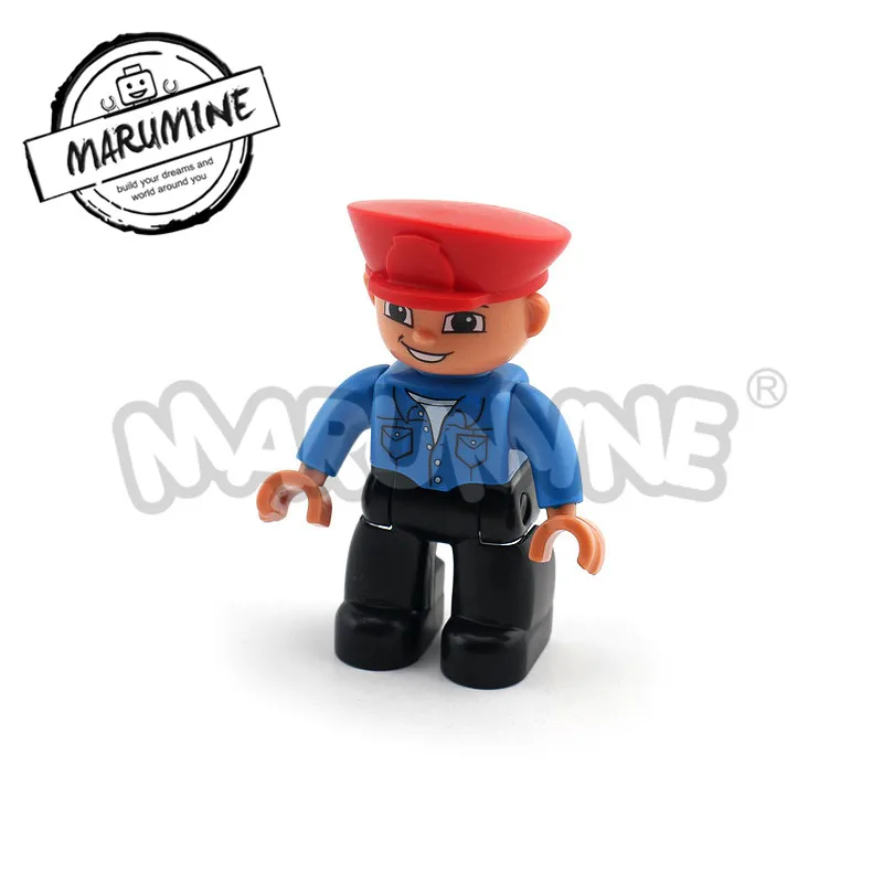 1 pcs MARUMINE Duplo блочные фигурки 13 видов карьера аксессуары большие кирпичи части Дети Развивающие игрушки DIY для игр - Цвет: 1 pcs