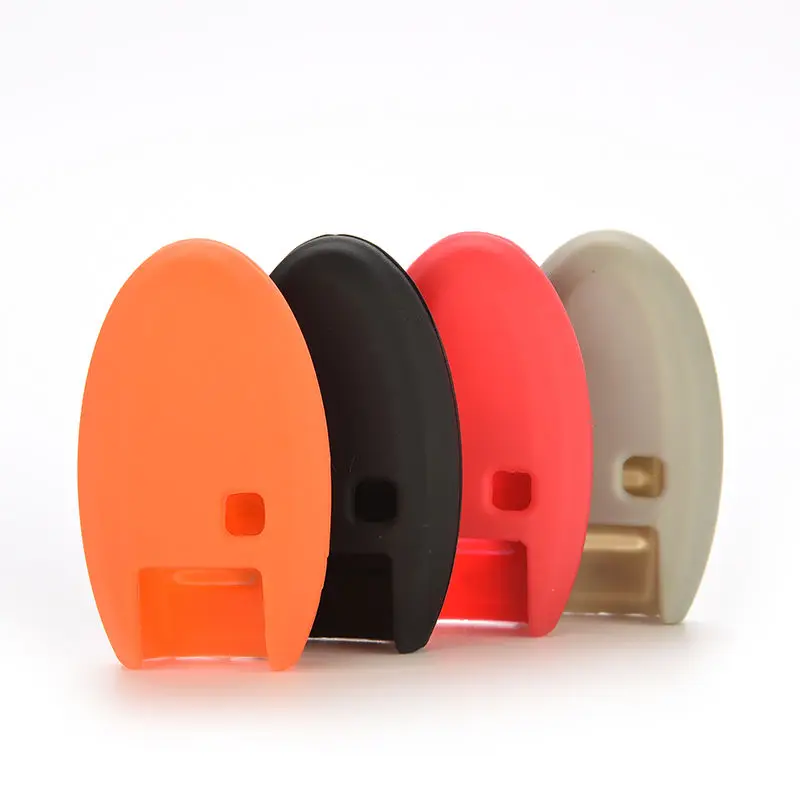 

1PC 4 Buttons Silicone Car Key Cover Remote Key Fob Shell Cases For Nissan Altima Maxima Car Accessories Red Orange Grey Black