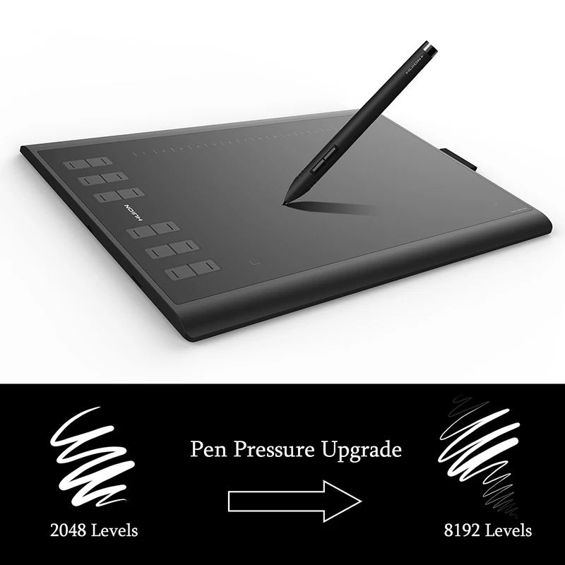 Графический планшет Huion 1060 Plus 8192 уровней цифровой для рисования и подписи