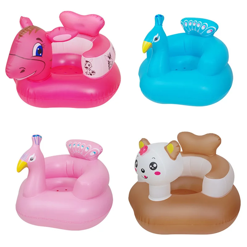Music Baby Learning Seat Children's Home Inflatable Learning Dining Chair Baby Backrest Sofa
