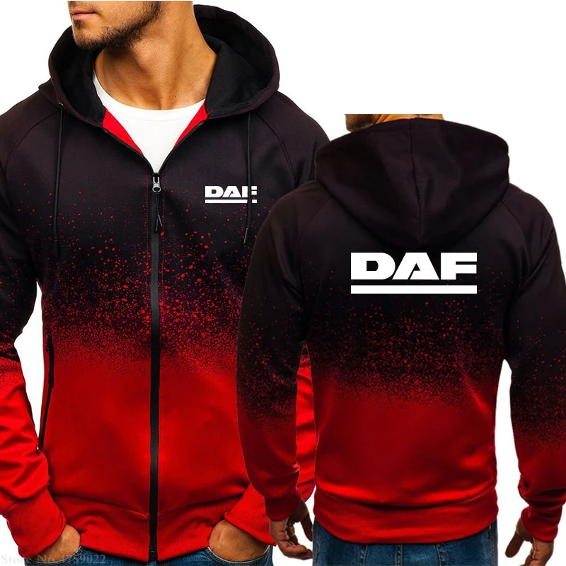 Мужские толстовки с капюшоном модная толстовка и длинным рукавом DAF тонкая
