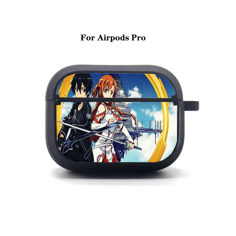 

Anime Sword Art Online AirPods Pro case Cover Apple AirPods Pro Earphone bag Soft Silicone Bluetooth Protective Earphone Case