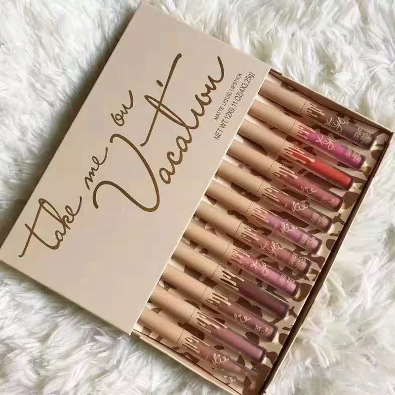 

12pcs/1 set Matte Lip Gloss Set Long Lasting Waterproof Makeup Lips Red Moisturizing Lipstick Women Lip Tint Beauty Cosmetics