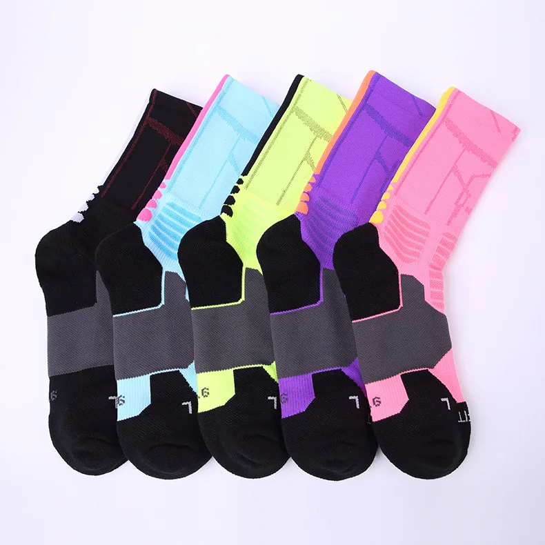 Профессиональные баскетбольные носки элитные толстые спортивные Нескользящие