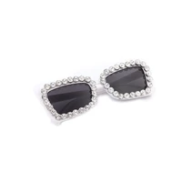 sunglasses bow shaped white frame handmade luxury white with diamonds ladies blackout sunglasses retro travel uv400