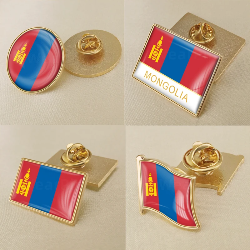 Герб Монголия Монголии карта национальный флаг эмблема брошь значки нагрудные
