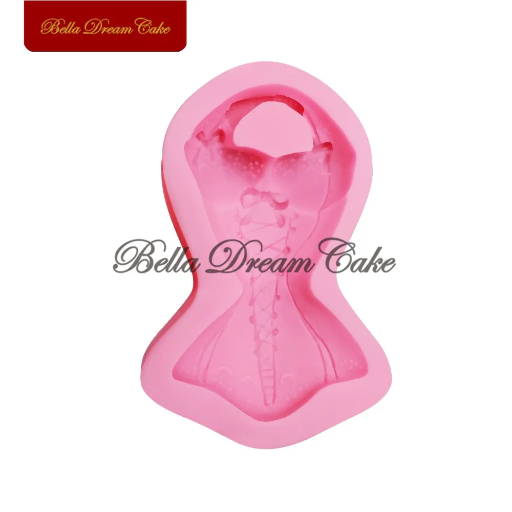 Женская силиконовая форма для платья формы мастики и торта инструменты