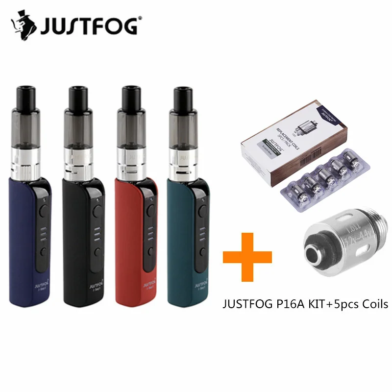 JUSTFOG P16A Vape ручка комплект с 1.2ohm 1.6ohm катушки головка сменный электронной сигареты
