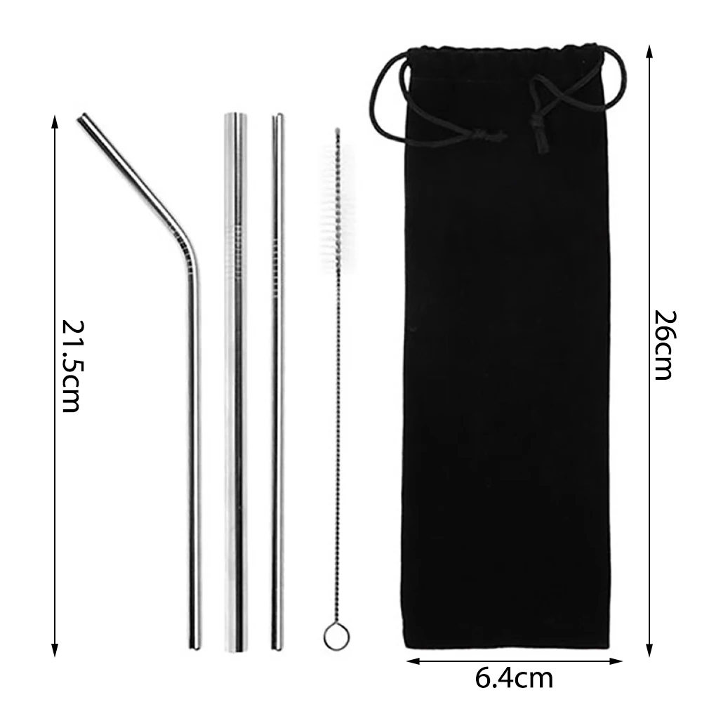 

Reusable Metal Pjilla, Suction Pipette, Stainless Steel Straws, Bent Straight Tube, Party Accessories, Bars