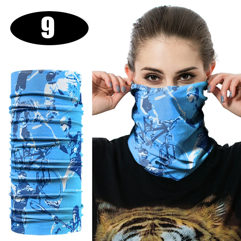 Аксессуар для головы унисекс воротник труба бандана ледяной шелк модные