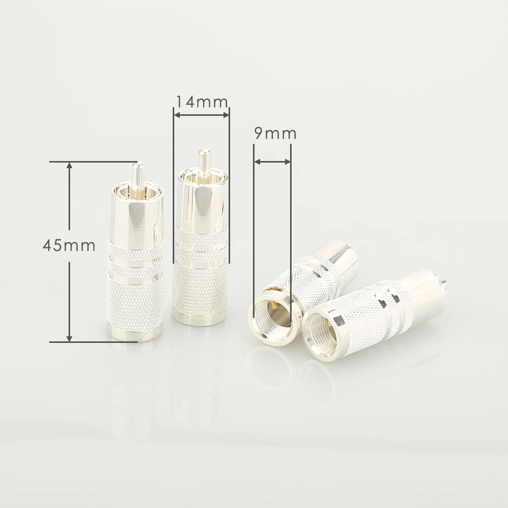 HifiX 4 шт./лот Cardas RCA посеребренный штекер разъемы для Hi Fi аудио кабеля разъем|for