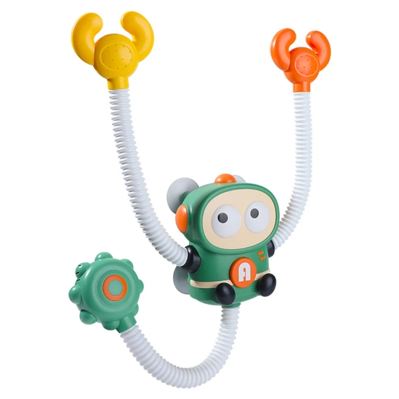 

Водная игрушка для ванной комнаты, игрушка для бассейна, игрушечная мультяшная насадка для душа, розовая игрушка для душа, робот для ванны д...