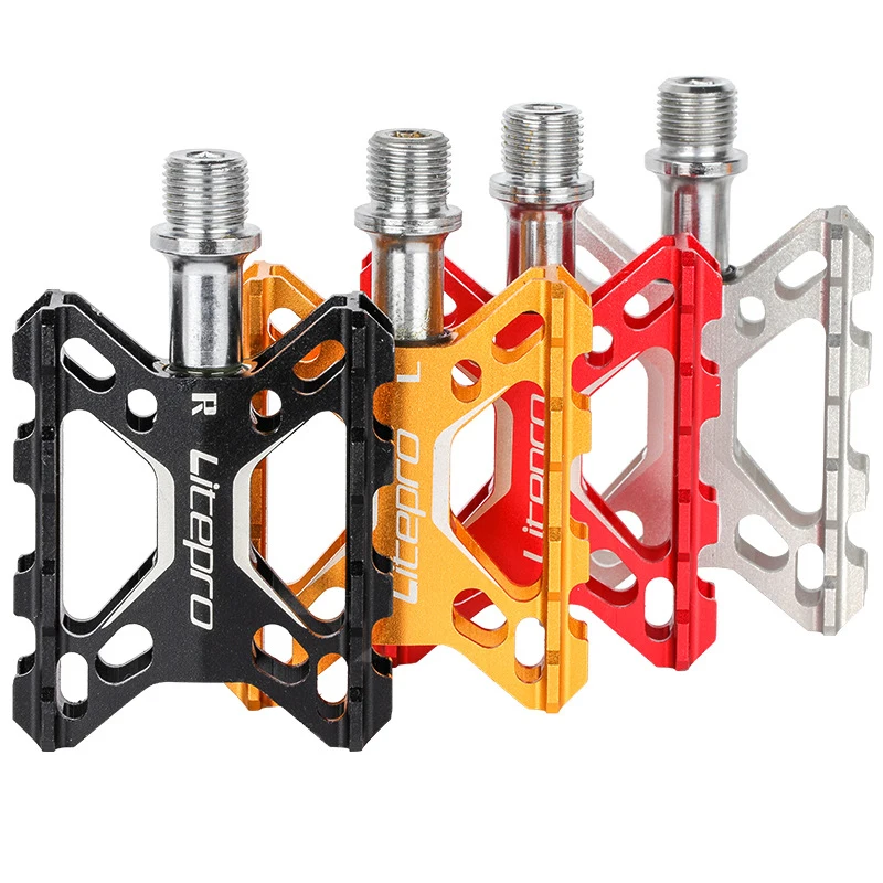 Ультралегкая велосипедная педаль 4 цвета платформа из алюминиевого сплава