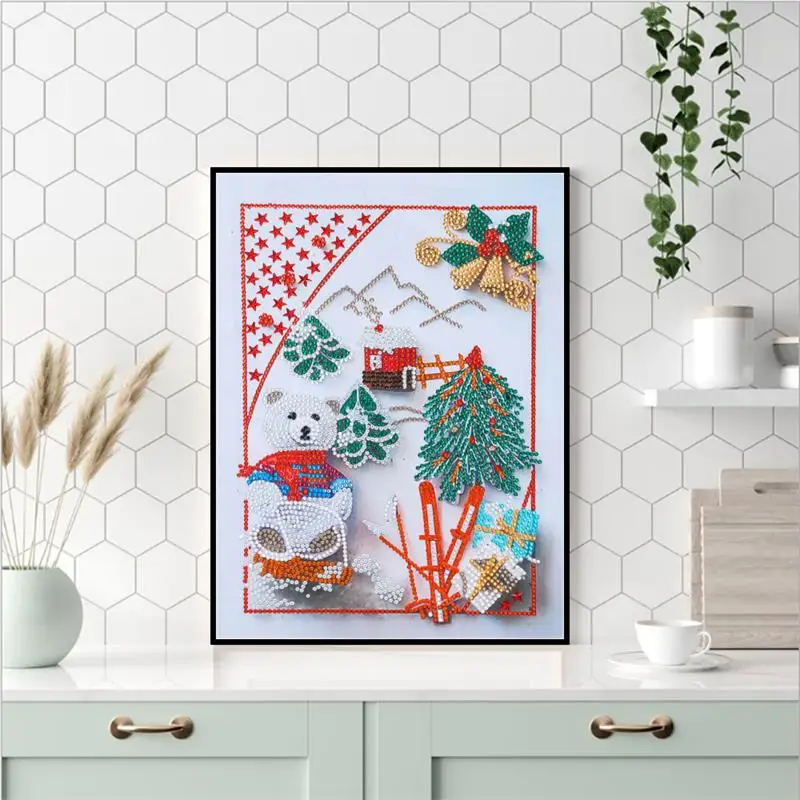 

Алмазная живопись 5D "сделай сам", мультяшный медведь, Набор для вышивки крестиком, алмазная вышивка, мозаика, искусство, картина, домашний де...